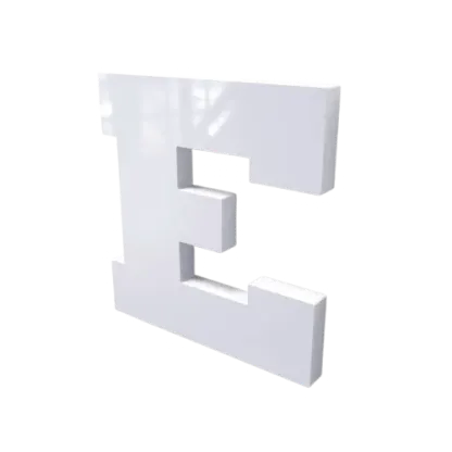 Vollacryl Buchstaben